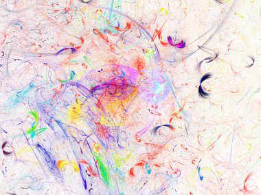 kaotik fraktal arka plan 3d render illüstrasyon soyut