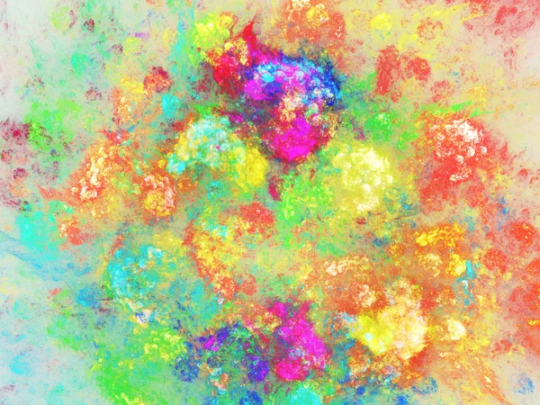 kaotik fraktal arka plan 3d render illüstrasyon soyut