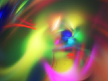 kaotik fraktal arka plan 3d render illüstrasyon soyut