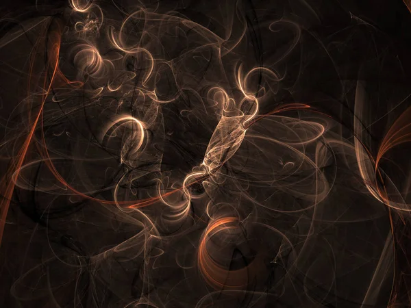 抽象混沌分形背景3D 渲染图 — 图库照片