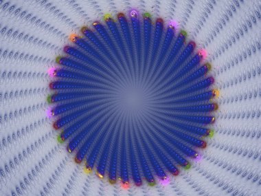 kaotik fraktal arka plan 3d render illüstrasyon soyut