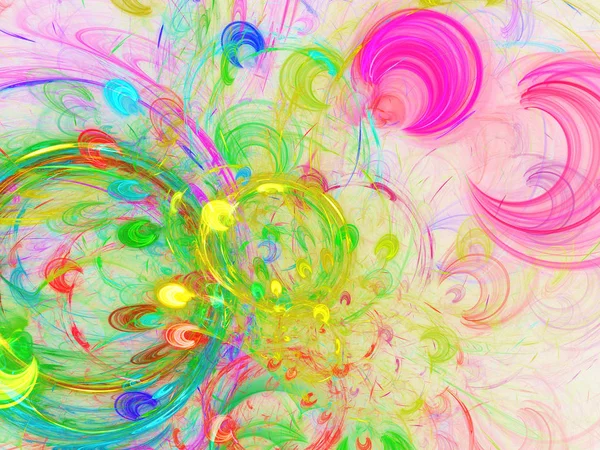 kaotik fraktal arka plan 3d render illüstrasyon soyut