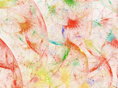 kaotik fraktal arka plan 3d render illüstrasyon soyut