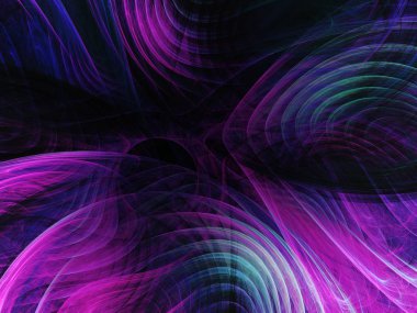 kaotik fraktal arka plan 3d render illüstrasyon soyut