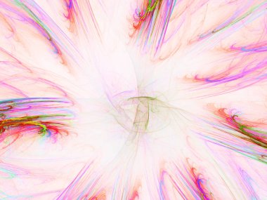 kaotik fraktal arka plan 3d render illüstrasyon soyut