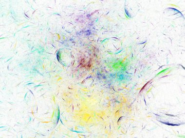 kaotik fraktal arka plan 3d render illüstrasyon soyut