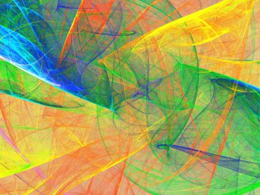 kaotik fraktal arka plan 3d render illüstrasyon soyut