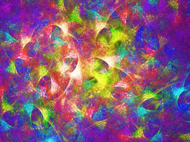 kaotik fraktal arka plan 3d render illüstrasyon soyut