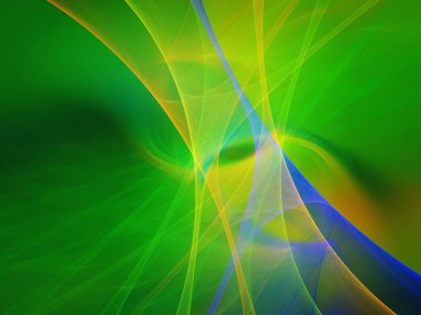 kaotik fraktal arka plan 3d render illüstrasyon soyut