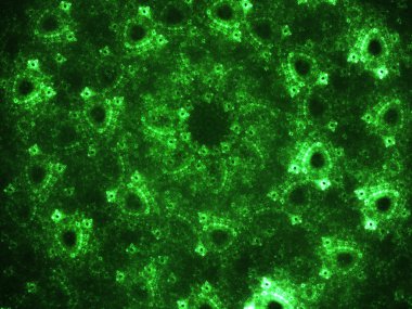 kaotik fraktal arka plan 3d render illüstrasyon soyut