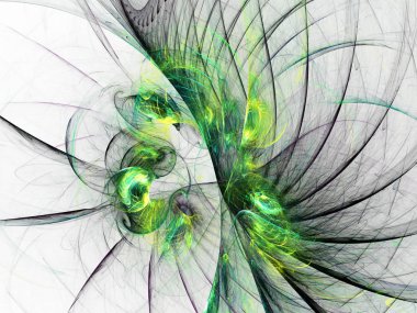 kaotik fraktal arka plan 3d render illüstrasyon soyut