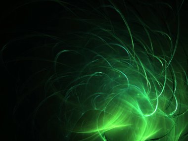 kaotik fraktal arka plan 3d render illüstrasyon soyut