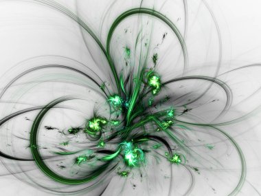 kaotik fraktal arka plan 3d render illüstrasyon soyut