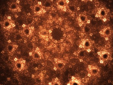 kaotik fraktal arka plan 3d render illüstrasyon soyut