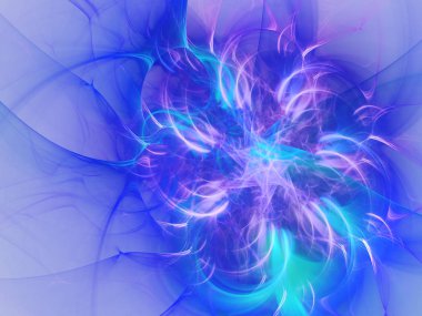 kaotik fraktal arka plan 3d render illüstrasyon soyut