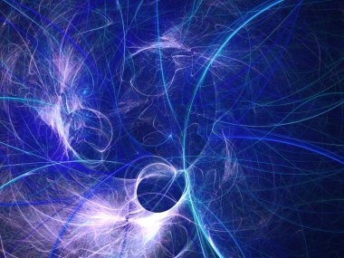 kaotik fraktal arka plan 3d render illüstrasyon soyut