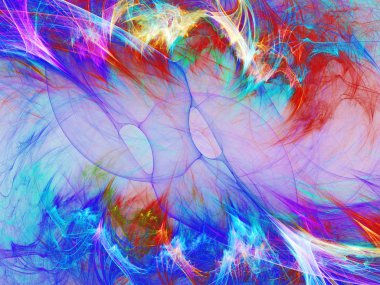 kaotik fraktal arka plan 3d render illüstrasyon soyut