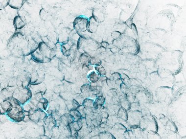 kaotik fraktal arka plan 3d render illüstrasyon soyut