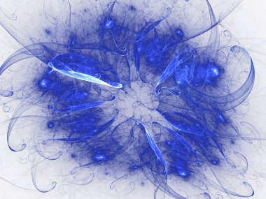 kaotik fraktal arka plan 3d render illüstrasyon soyut