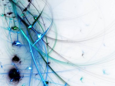 kaotik fraktal arka plan 3d render illüstrasyon soyut