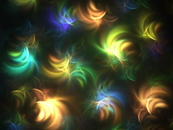 Abstract Chaotic Fractal Background Rendering Illustration — Stock Photo, Image