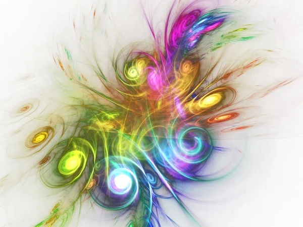 kaotik fraktal arka plan 3d render illüstrasyon soyut