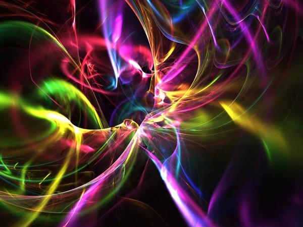 Rainbow Abstract Fractal Background Rendering — Stock Photo, Image