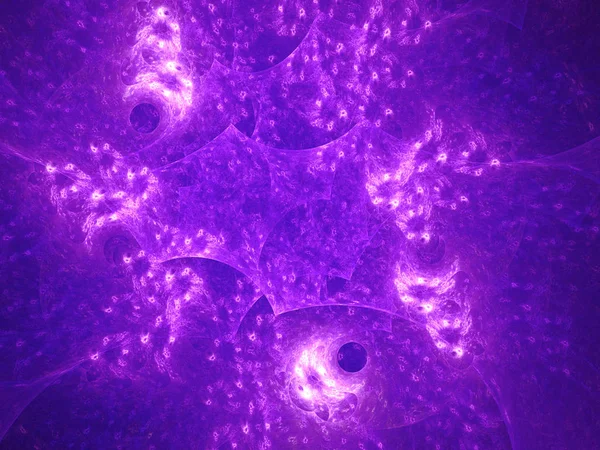 purple abstract fractal background 3d rendering