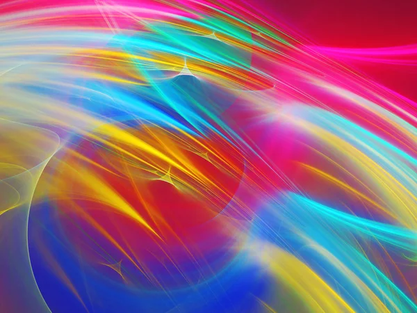 gökkuşağı soyut fraktal arkaplan 3d oluşturma