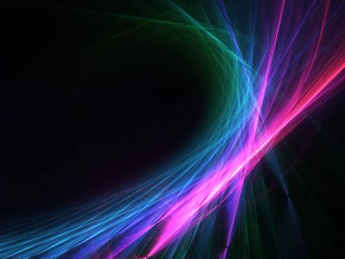 soyut kaotik fraktal arkaplan 3B oluşturma