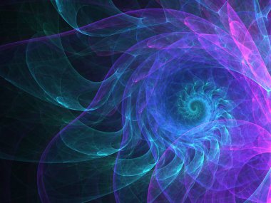 soyut kaotik fraktal arkaplan 3B oluşturma