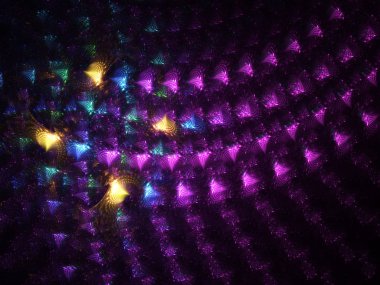 mor soyut fraktal arkaplan 3d oluşturma