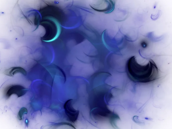 Sininen Abstrakti Fraktaali Tausta Renderöinti — kuvapankkivalokuva