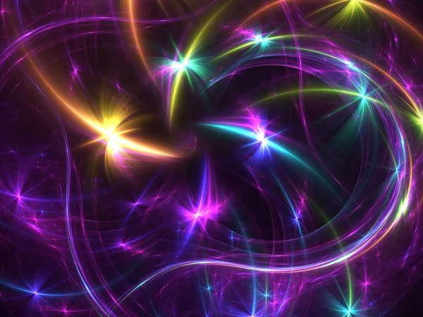 Purple Abstract Fractal Background Rendering — Stock Photo, Image