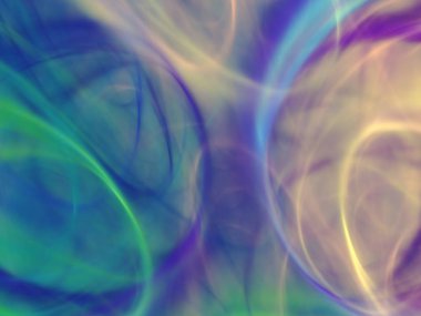 mavi soyut fraktal arkaplan 3d oluşturma