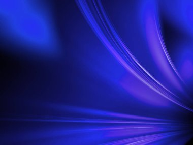 mavi soyut fraktal arkaplan 3d oluşturma