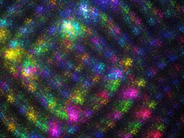 gökkuşağı soyut fraktal arkaplan 3d oluşturma