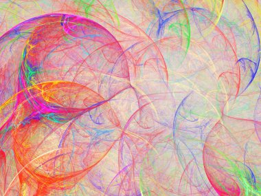 kırmızı soyut fraktal arkaplan 3d oluşturma