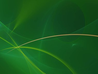 yeşil Soyut Fraktal arka plan 3d render