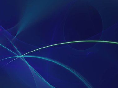 mavi soyut fraktal arkaplan 3d oluşturma