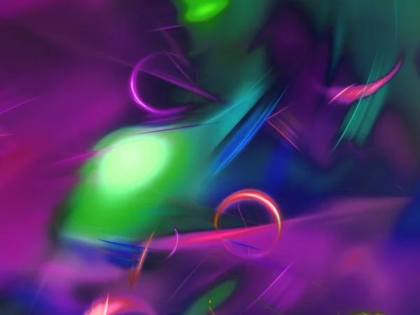 Roxo Abstrato Fractal Fundo Renderização — Fotografia de Stock