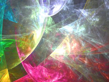 soyut kaotik fraktal arkaplan 3B oluşturma