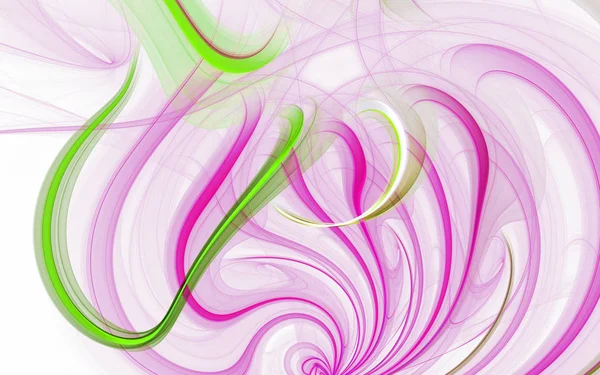 紫色の抽象的フラクタル背景3Dレンダリング — ストック写真