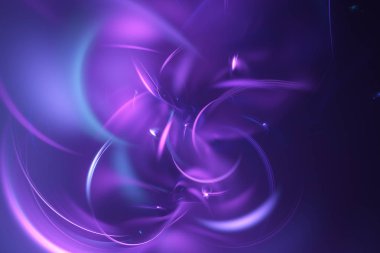 mor soyut fraktal arkaplan 3d oluşturma