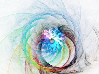 soyut kaotik fraktal arkaplan 3B oluşturma