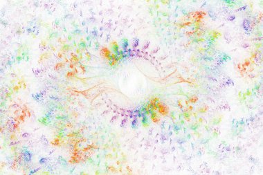 soyut kaotik fraktal arkaplan 3B oluşturma