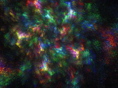 soyut kaotik fraktal arkaplan 3B oluşturma