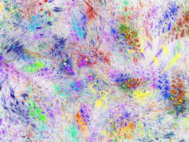 gökkuşağı soyut fraktal arkaplan 3d oluşturma