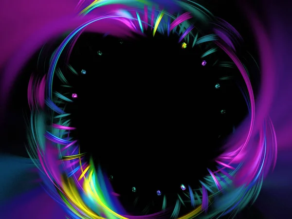 purple abstract fractal background 3d rendering