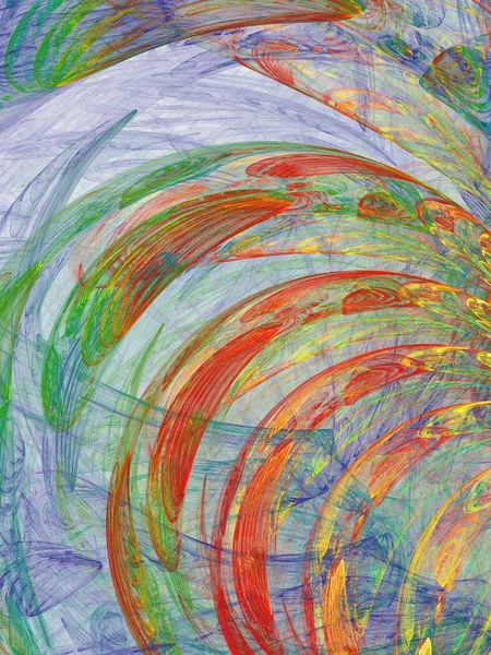 soyut kaotik fraktal arkaplan 3B oluşturma